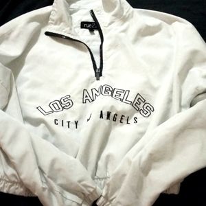 Rue 21 zip up crop top